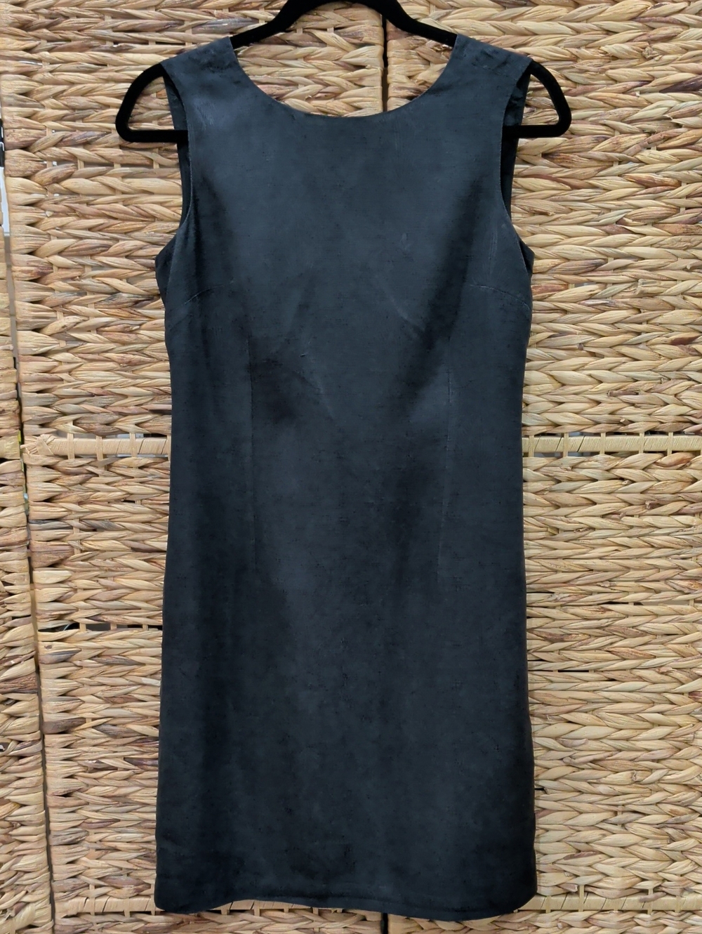 SALE! Vintage Tommy Bahama Black Sleeveless Sheath Dress 100% Silk Size 6